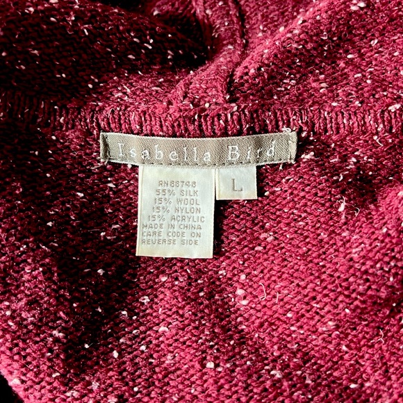 Isabella Byrd by Anthropologie EC buttoned down hooded cardigan.  Size large - Picture 2 of 7